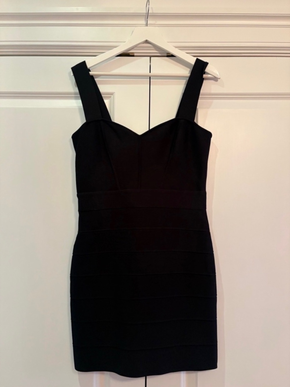 Herve Leger Black Bodycon Mini Dress